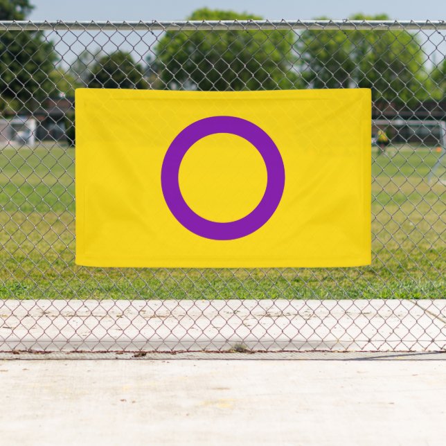 Banderoles Drapeau de fierté intersexe (En situation)