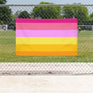 Banderoles Drapeau de fierté lesbienne (Aube)