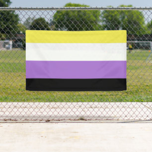 Banderoles Drapeau de fierté non binaire