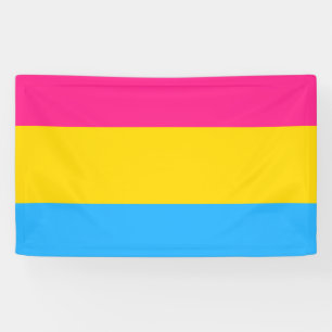 Banderoles Drapeau de fierté pansexuelle