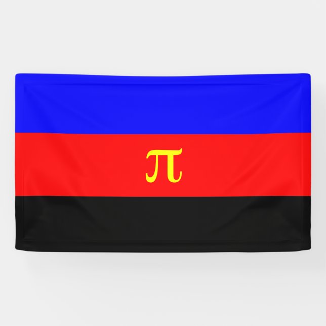 Banderoles Drapeau de fierté polyamoureuse (Horizontal)