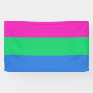 Banderoles Drapeau de fierté polysexuelle