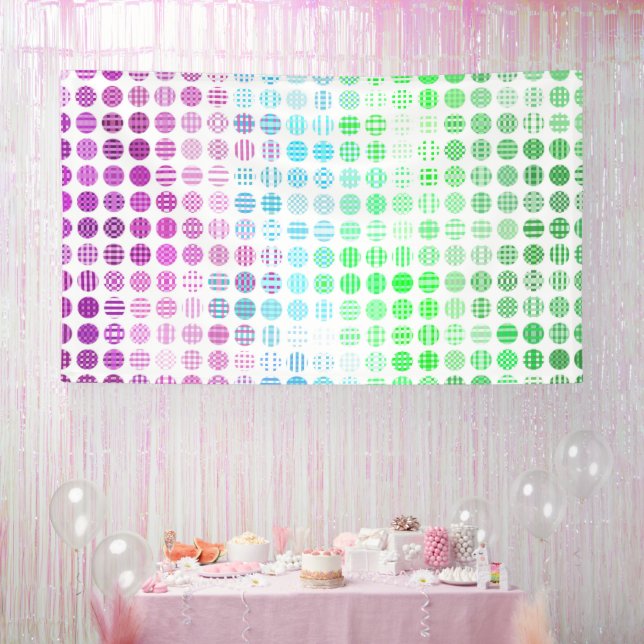Banderoles Drapeau de fierté Toric abstrait boho éclectique G (Fête)