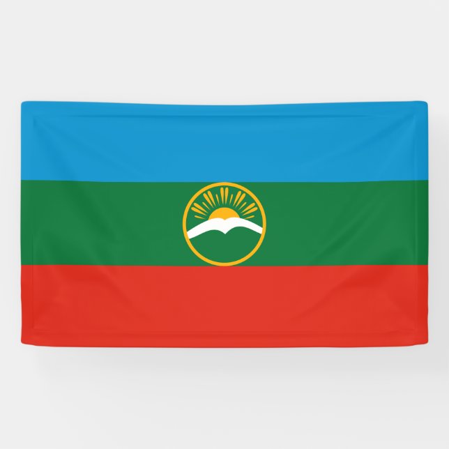 Banderoles Drapeau de Karatchaïevo-Tcherkessie (Horizontal)