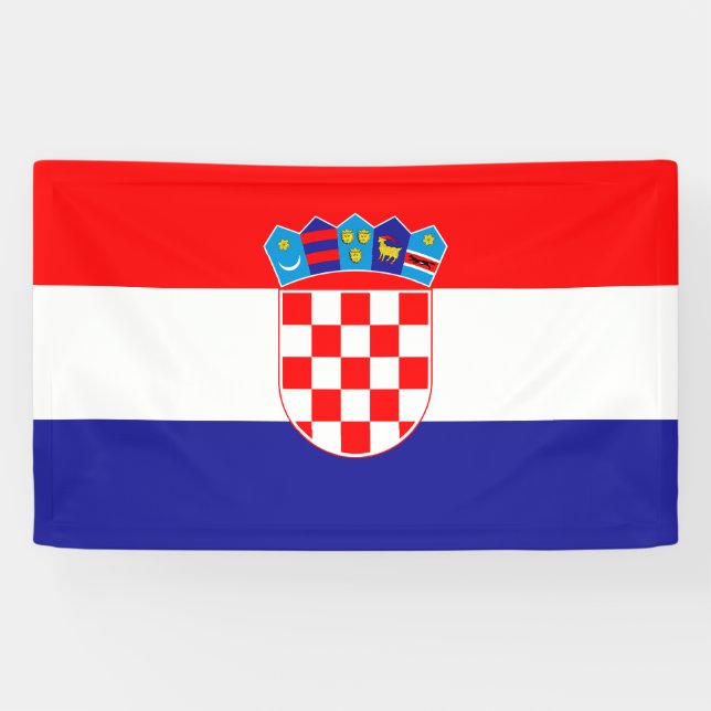 Banderoles Drapeau de la Croatie (Horizontal)