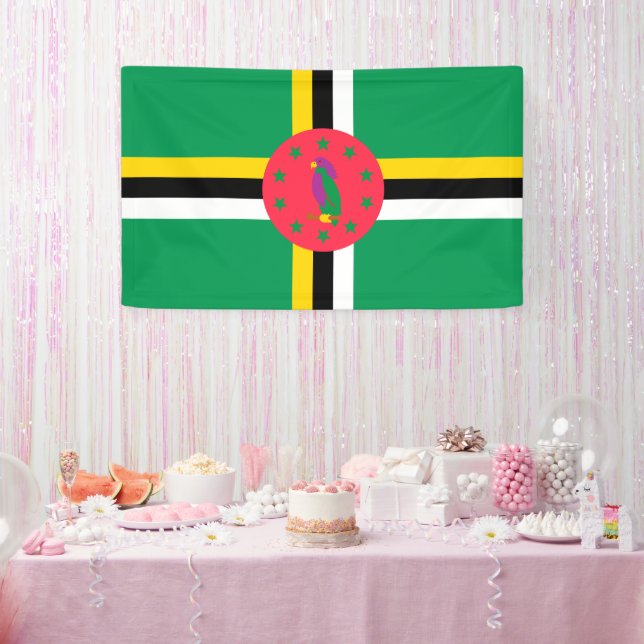 Banderoles Drapeau de la Dominique (Fête)