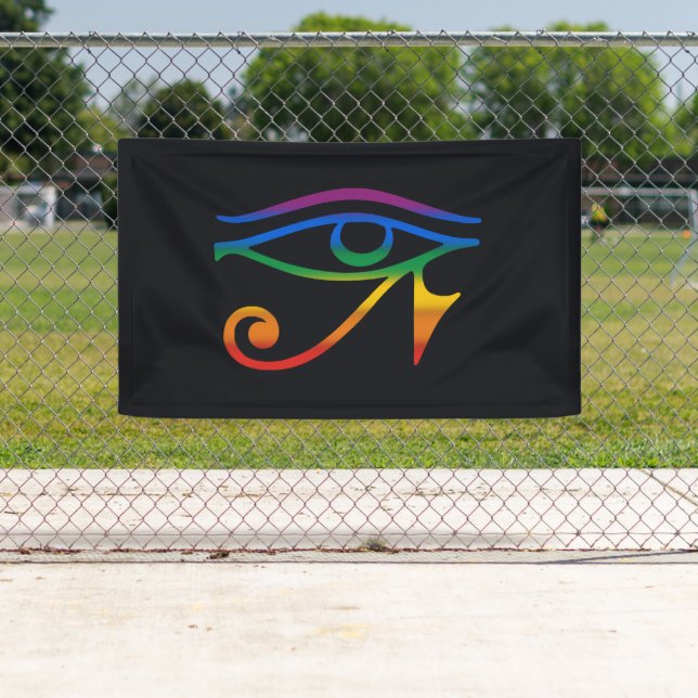 Banderoles Drapeau de la fierté gay goth (En situation)