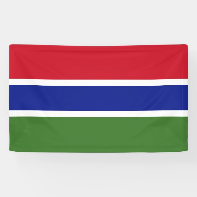 Banderoles Drapeau de la Gambie (Horizontal)
