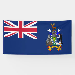 Banderoles Drapeau de la Géorgie du Sud et des îles Sandwich 