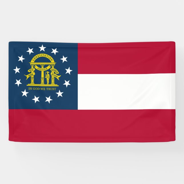Banderoles Drapeau de la Géorgie (États-Unis) (Horizontal)