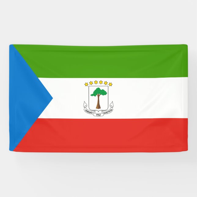 Banderoles Drapeau de la Guinée équatoriale (Afrique) (Horizontal)