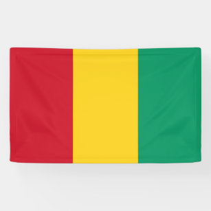 Autocollant mural drapeau Guinée - TenStickers