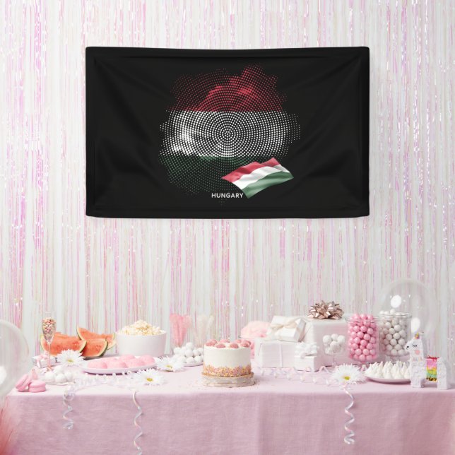 Banderoles Drapeau de la Hongrie (Fête)