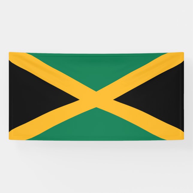 Banderoles Drapeau de la Jamaïque (Horizontal)
