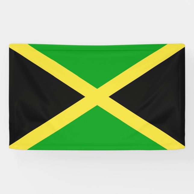 Banderoles Drapeau de la Jamaïque (Horizontal)