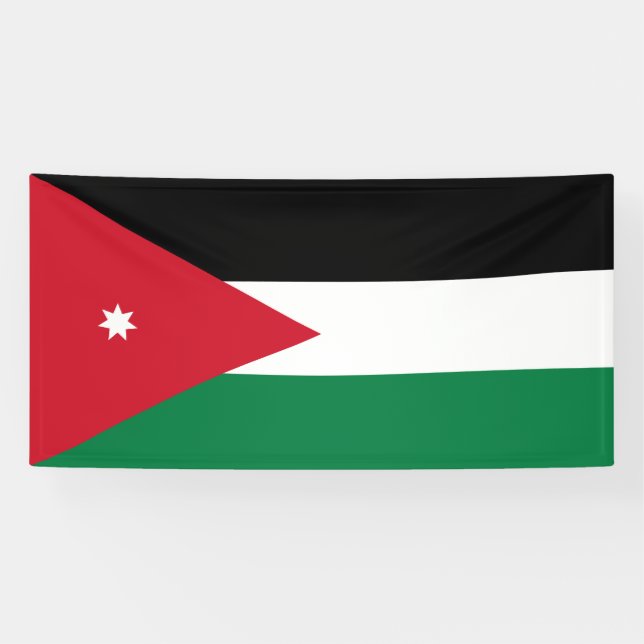 Banderoles Drapeau de la Jordanie (Horizontal)
