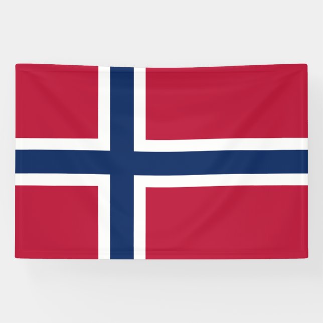Banderoles Drapeau de la Norvège (Horizontal)