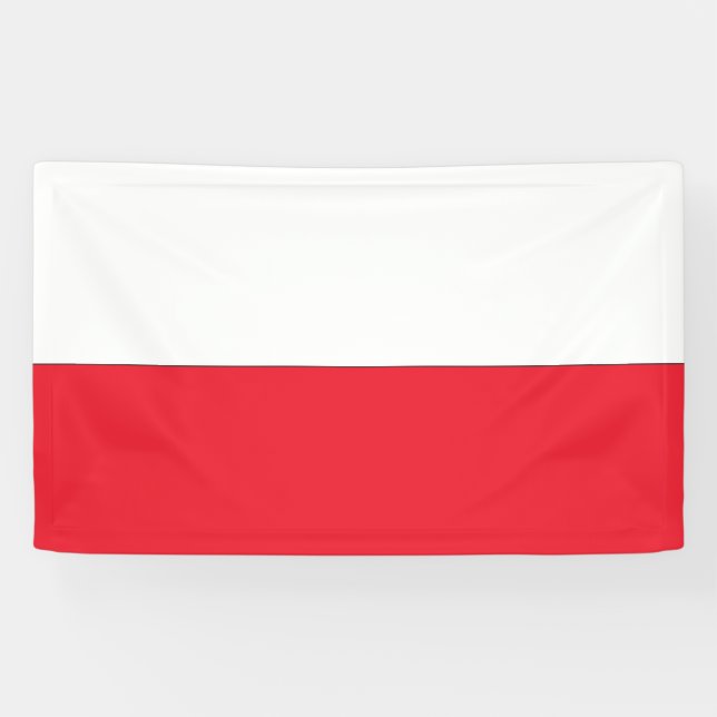 Banderoles Drapeau de la Pologne (Horizontal)