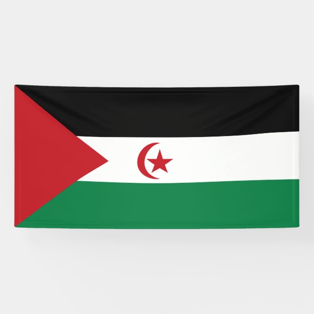 Banderoles Drapeau de la République démocratique arabe sahrao (Horizontal)