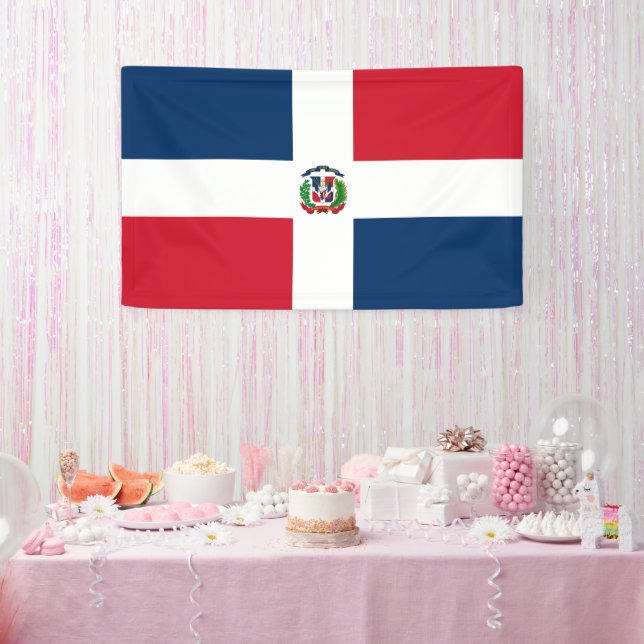 Banderoles Drapeau de la République Dominicaine (Fête)