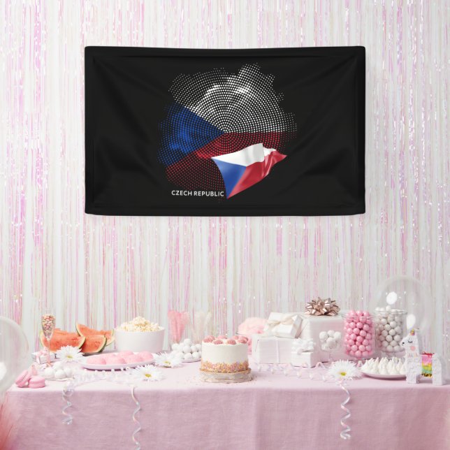 Banderoles Drapeau de la République tchèque (Fête)