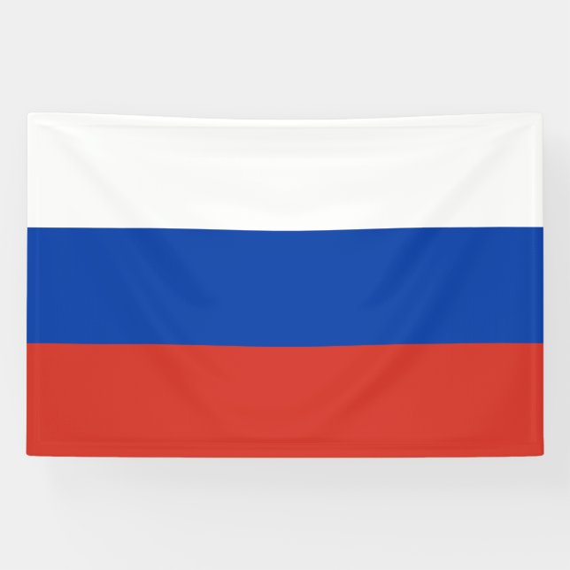 Banderoles Drapeau de la Russie (Horizontal)