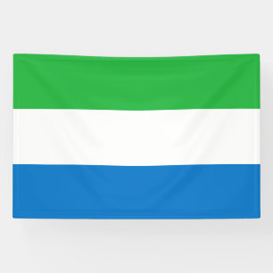 Banderoles Drapeau de la Sierra Leone