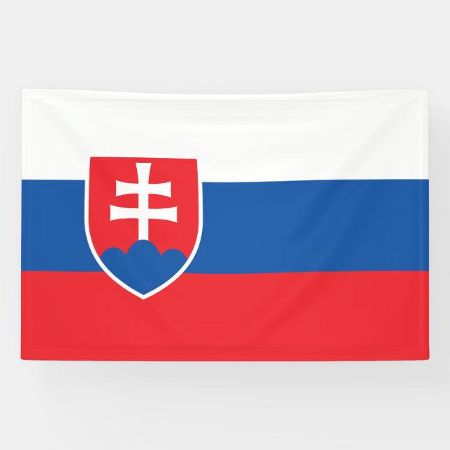 Banderoles Drapeau de la Slovaquie (Horizontal)