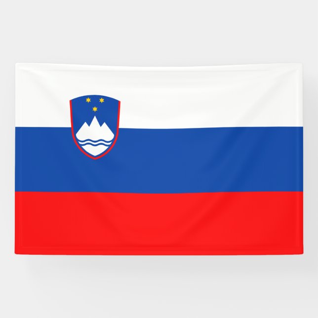 Banderoles Drapeau de la Slovénie (Horizontal)