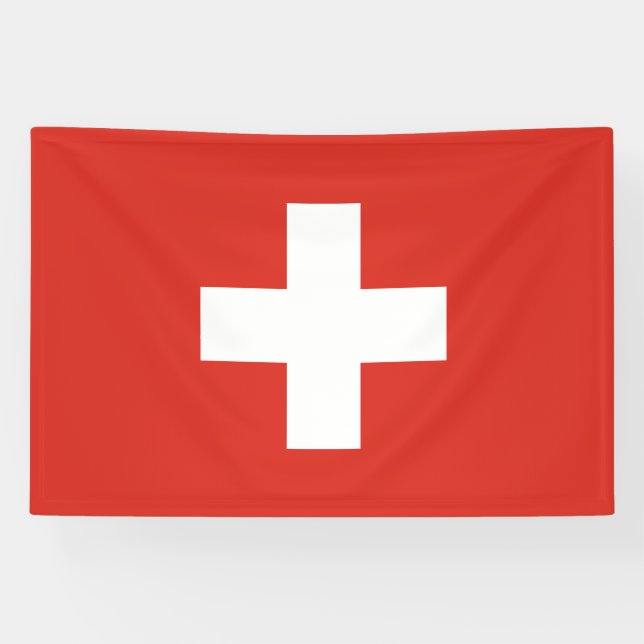 Banderoles Drapeau de la Suisse (Horizontal)