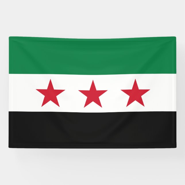 Banderoles Drapeau de la Syrie (Horizontal)