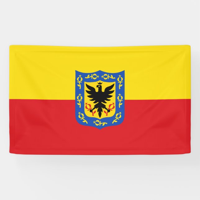 Banderoles Drapeau de la ville de Bogota Symbole Colombie (Horizontal)