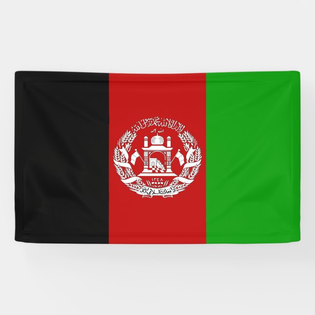 Banderoles Drapeau de l'Afghanistan (Horizontal)