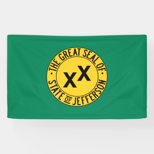 Banderoles Drapeau de l'État américain proposé de Jefferson (Horizontal)