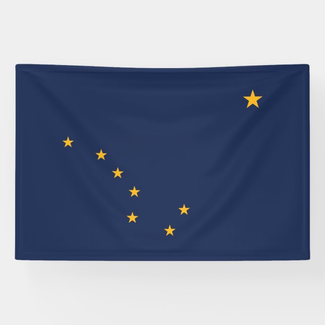 Banderoles Drapeau de l'État d'Alaska (Horizontal)