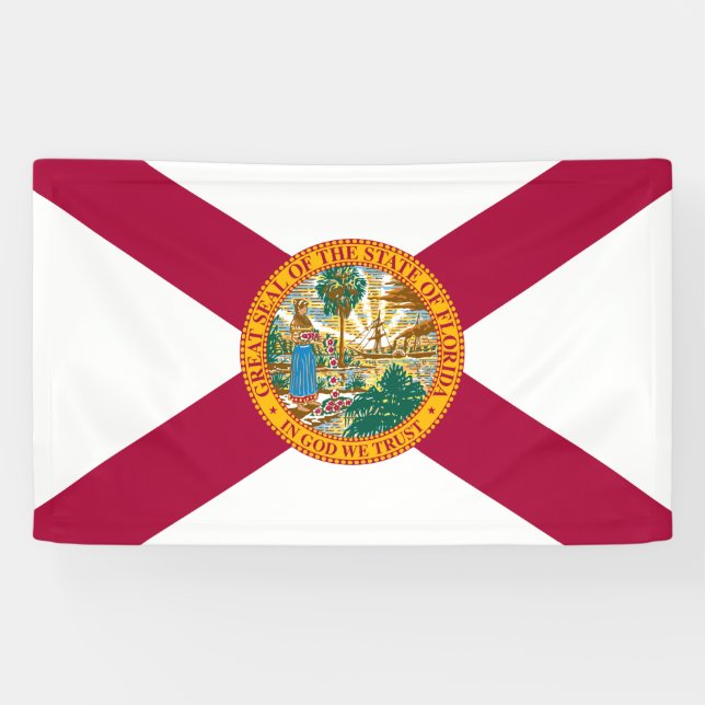 Banderoles Drapeau de l'État de Floride (Horizontal)
