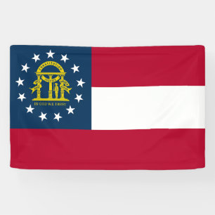 Banderoles Drapeau de l'État de Géorgie