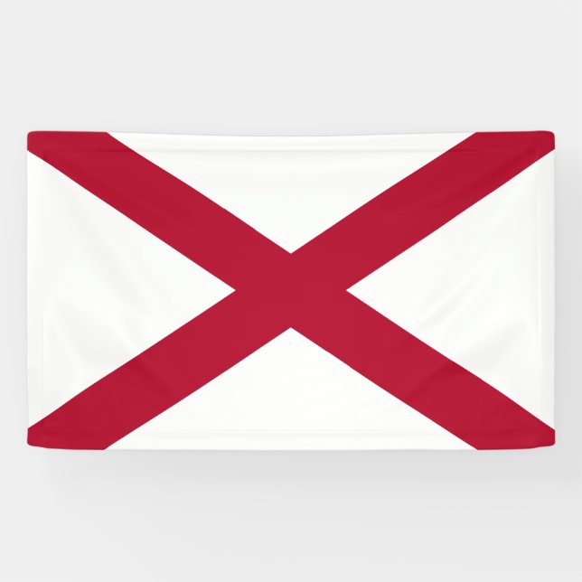 Banderoles Drapeau de l'état de l'Alabama (Horizontal)