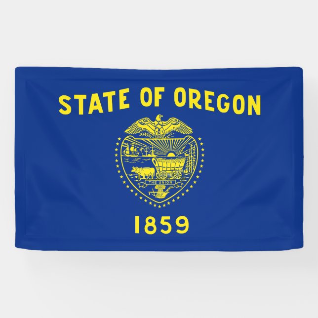 Banderoles Drapeau de l'État de l'Oregon (Horizontal)