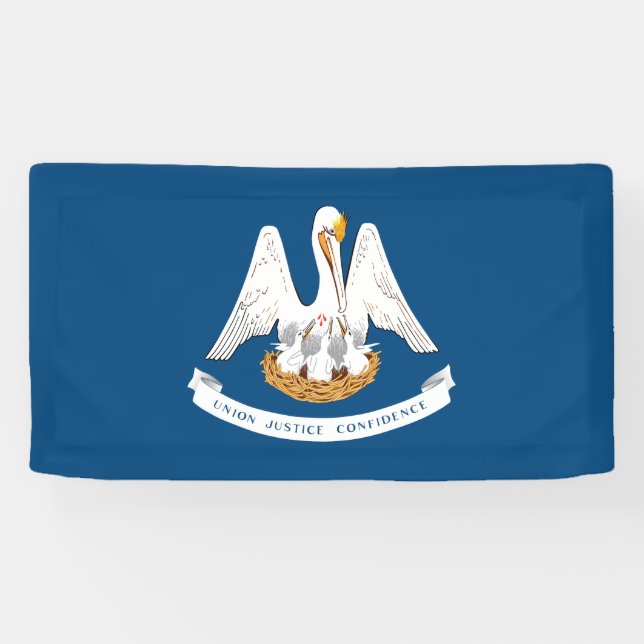 Banderoles Drapeau de l'État de Louisiane (Horizontal)