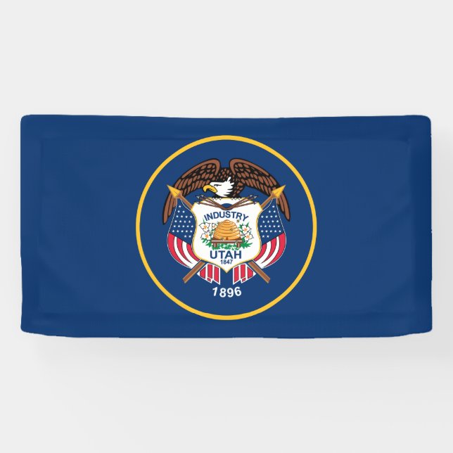 Banderoles Drapeau de l'État de l'Utah (Horizontal)