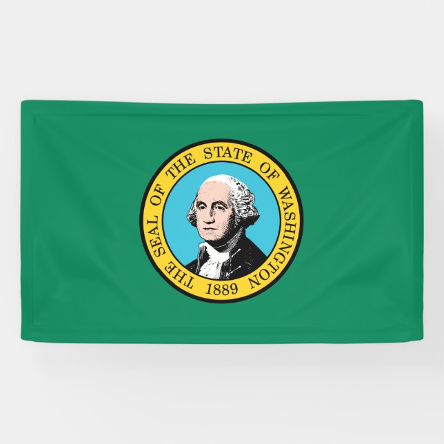 Banderoles Drapeau de l'État de Washington (Horizontal)
