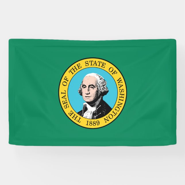 Banderoles Drapeau de l'État de Washington (Horizontal)