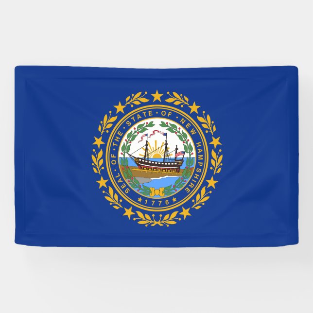 Banderoles Drapeau de l'État du New Hampshire (Horizontal)