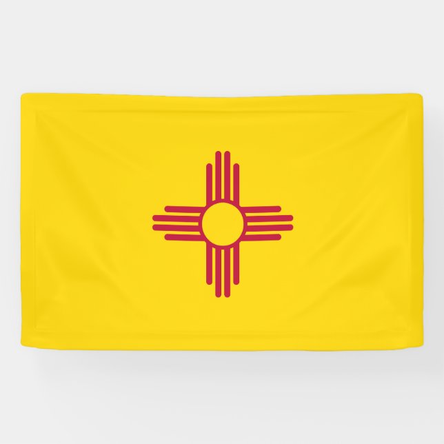 Banderoles Drapeau de l'État du Nouveau-Mexique (Horizontal)
