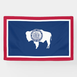 Banderoles Drapeau de l'État du Wyoming