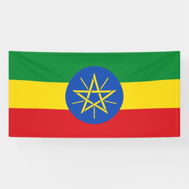 Banderoles Drapeau de l'Éthiopie (Horizontal)
