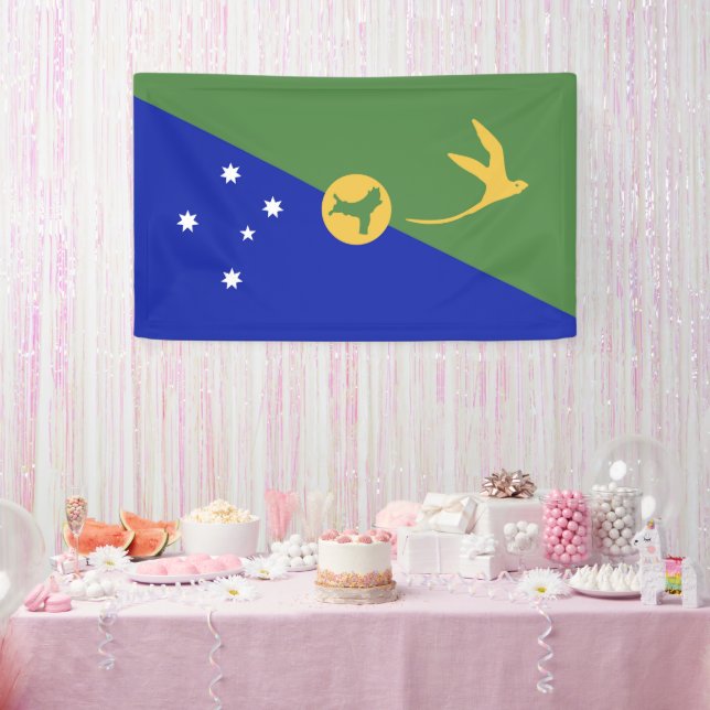 Banderoles drapeau de l'île Christmas (Fête)