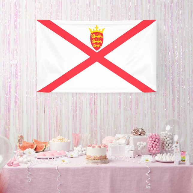 Banderoles Drapeau de l'île de Jersey (Fête)