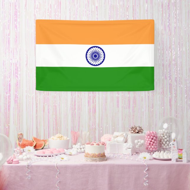 Banderoles Drapeau de l'Inde (Fête)